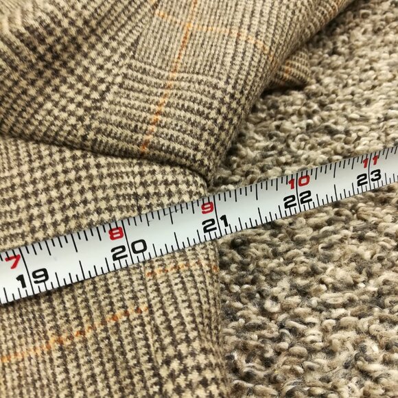 NWOT Alfred Dunhill Suit Wool Cashmere Glen Plaid Beige Brown 38R 30W Italy Made - Picture 9 of 14